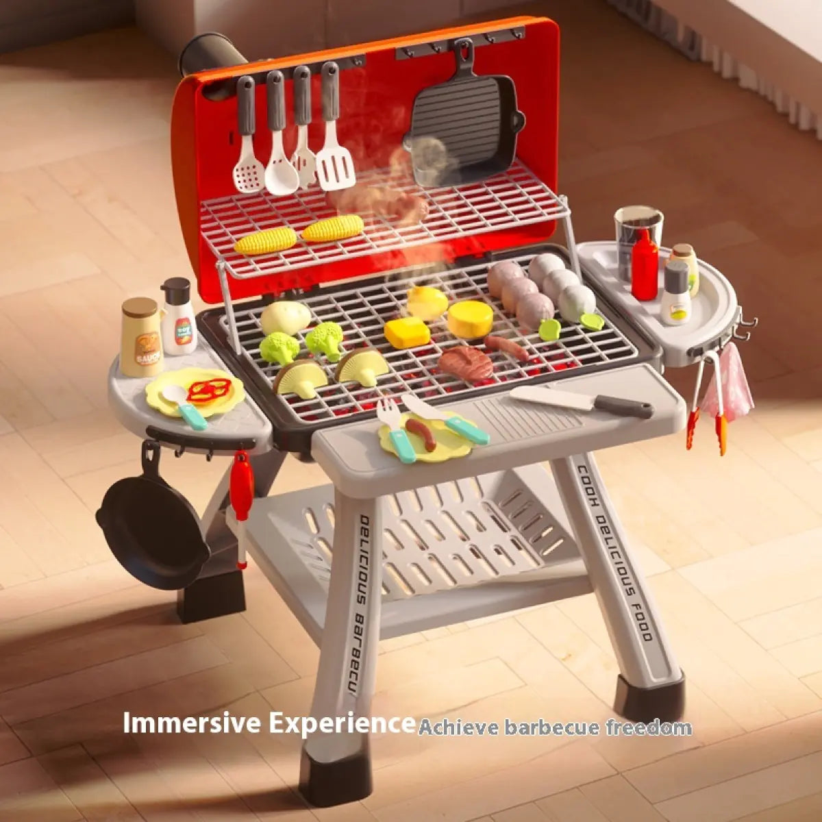 Jouet de table de barbecue en spray de cuisine de simulation pour enfants