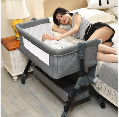 Lit Berceau Pliable 3-en-1 pour Bébé Portable